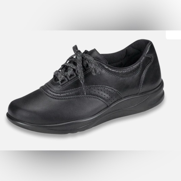 SAS Walk Easy - Lace Up Walking Shoe Black 9 - Picture 2 of 9